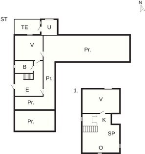 House | Floor plan - 6 Person Holiday Home in Thisted (Thisted)