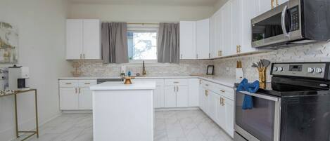 Microwave, oven, stovetop, dishwasher