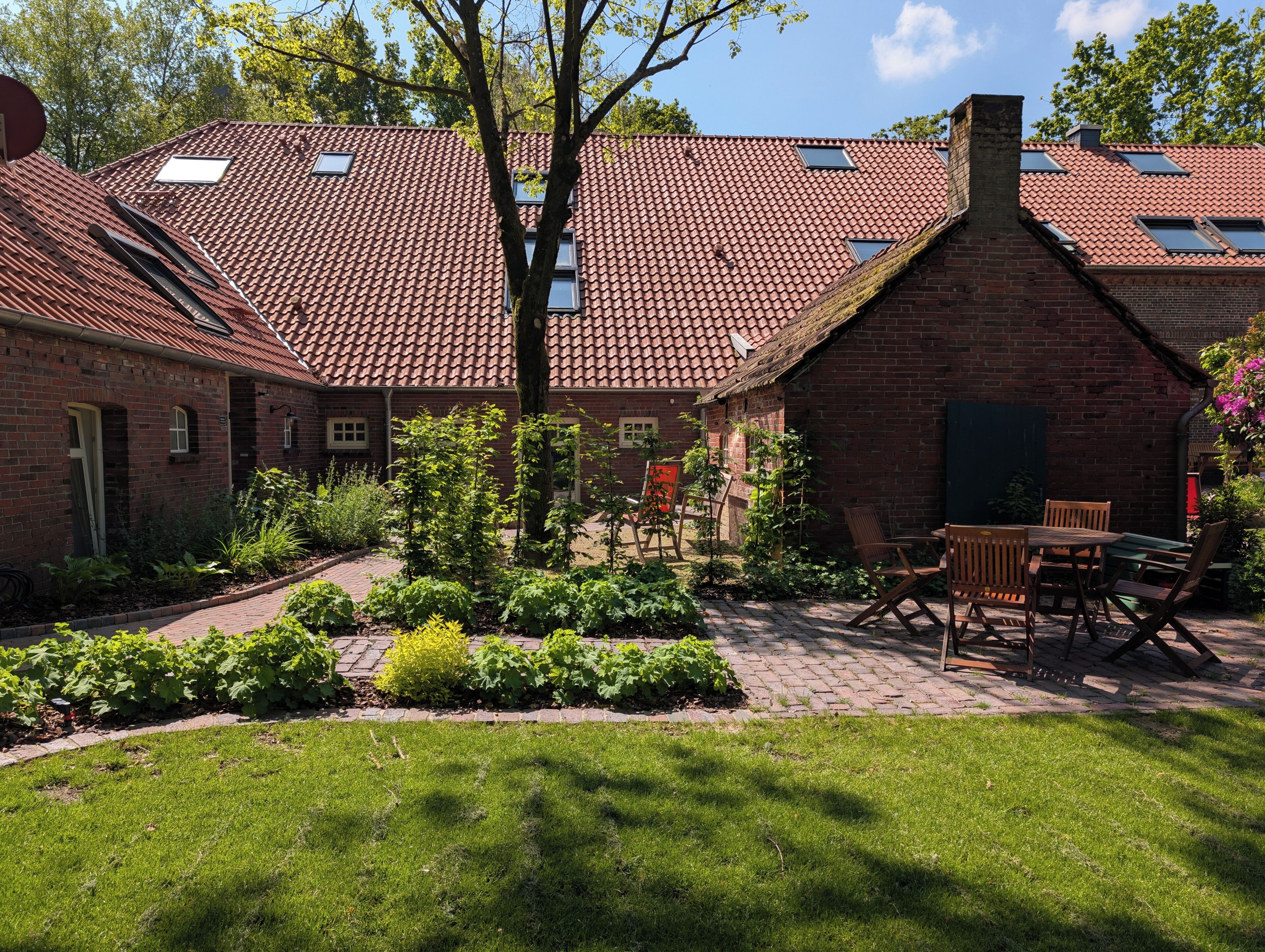 Garten mit Backhaus