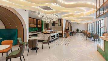 Café da manhã com buffet todos os dias (CNY 38 por pessoa)