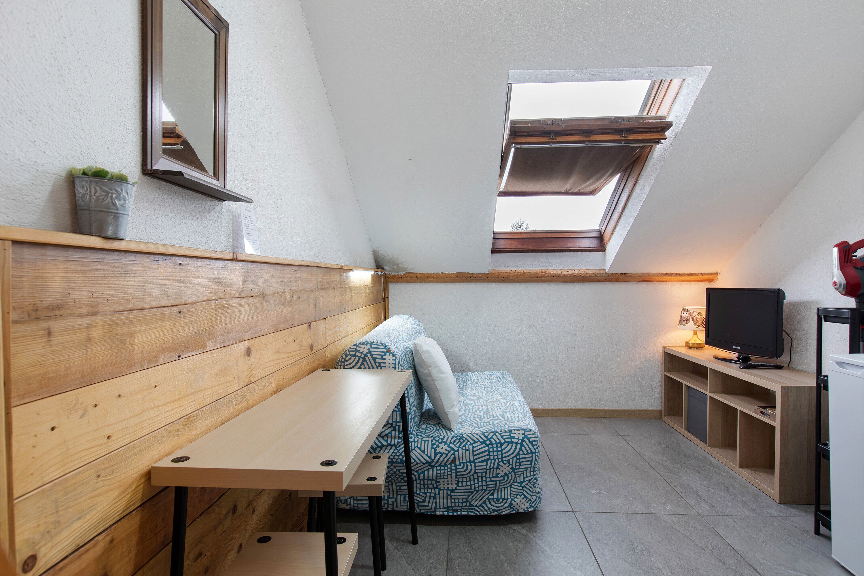 テレビ、卓球台