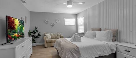 8 slaapkamers, een strijkplank/strijkijzer, gratis wifi, beddengoed