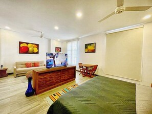 1 غرفة نوم وسرير سفر وواي فاي وملاءات أسرّة