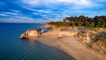 Vlak bij het strand
