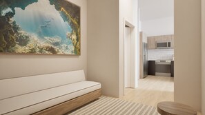 Premium Apartment, 1 Bedroom, City View | Living area