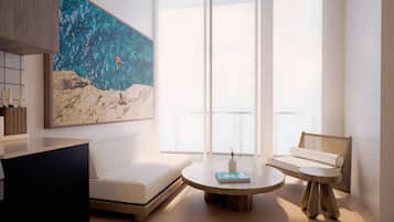 Apartment, 2 Bedrooms, City View | Living area