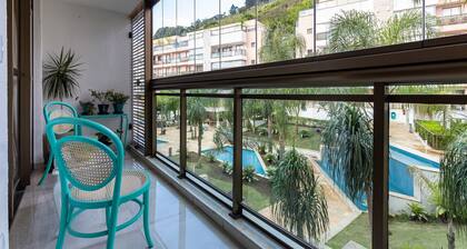 Apartment with one bedroom and living room in the heart of Itaipava