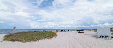 Sun loungers, beach towels