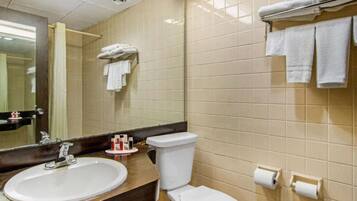 Free toiletries, hair dryer, towels, soap