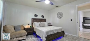 3 bedrooms, iron/ironing board, Internet, bed sheets