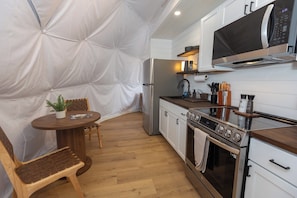 Microwave, oven, stovetop