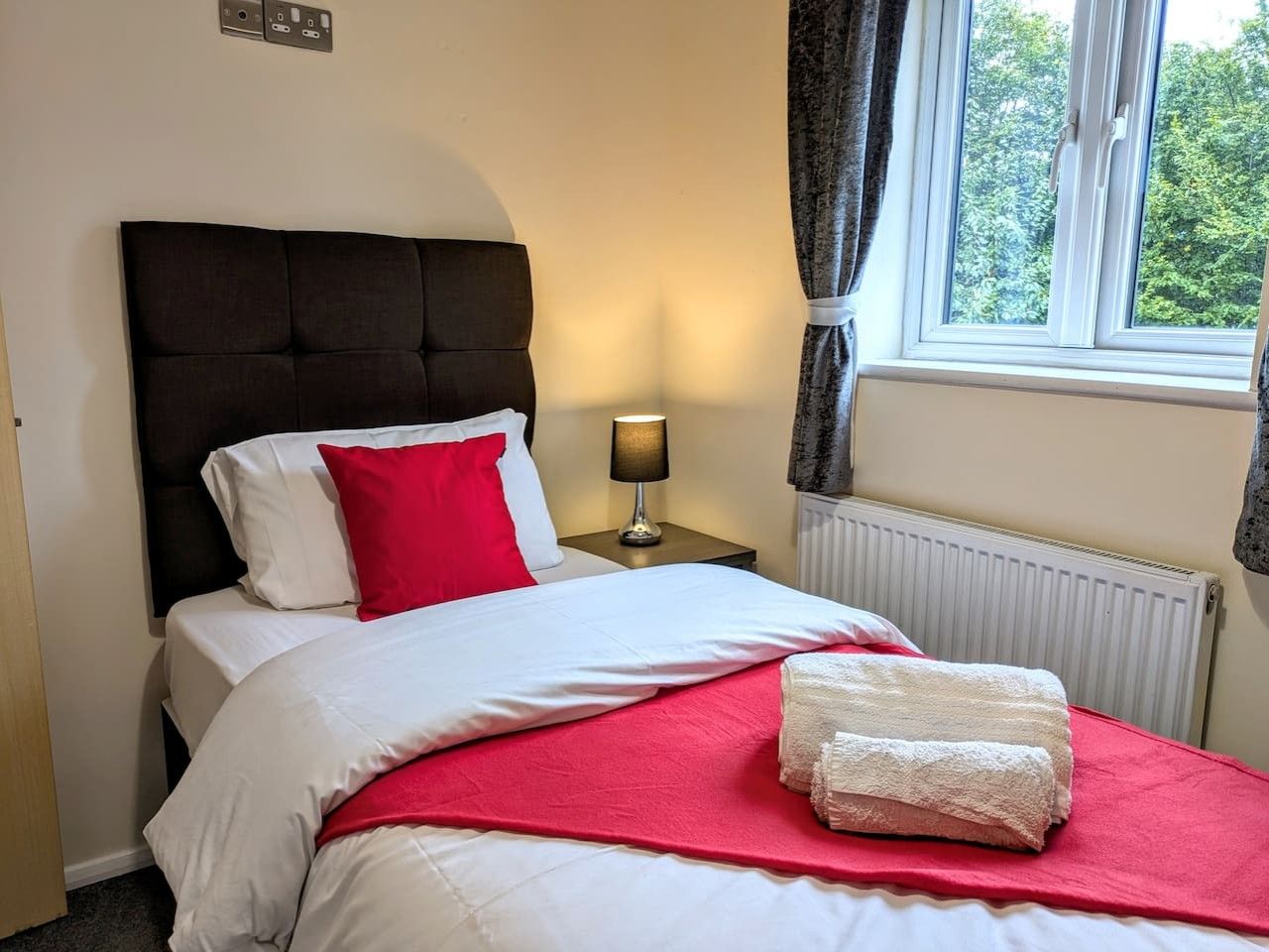 Desk, iron/ironing board, travel crib, WiFi (free)