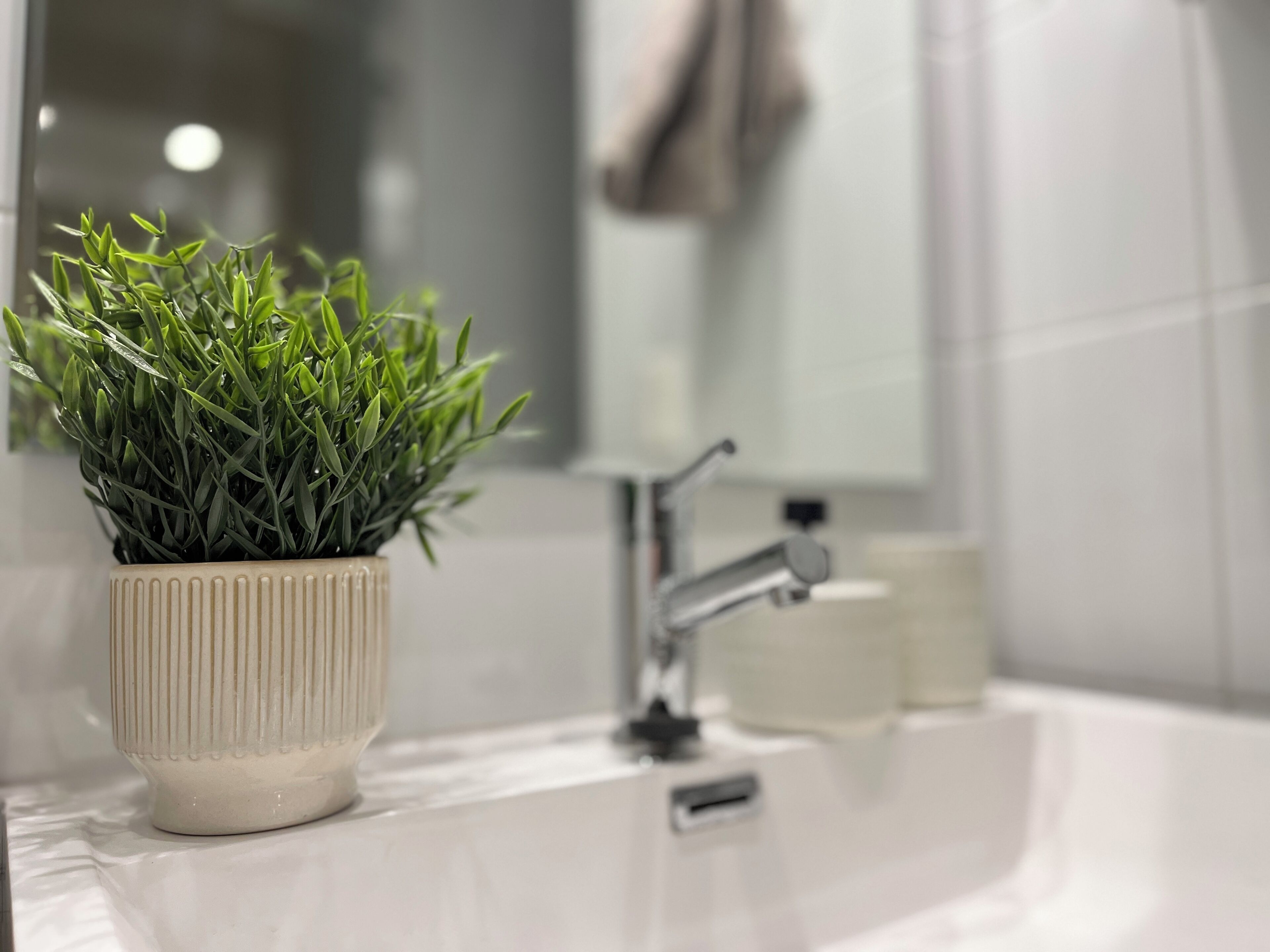 Luksushuoneisto, parveke | Kylpyhuone