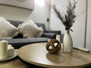 Apartamento superluxo, sacada | Área de estar