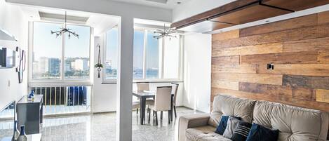 Comfort-Apartment, Meerblick | Wohnbereich