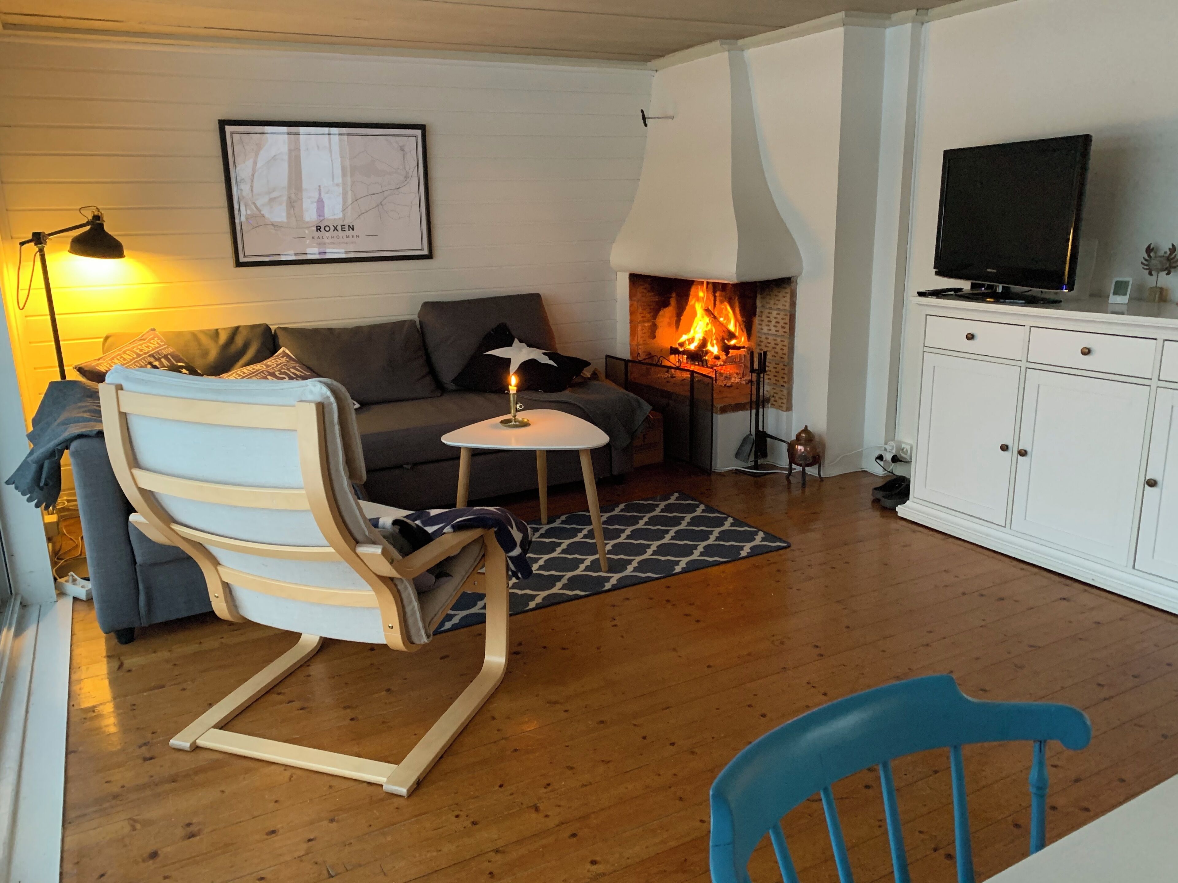 Televisor i llar de foc 