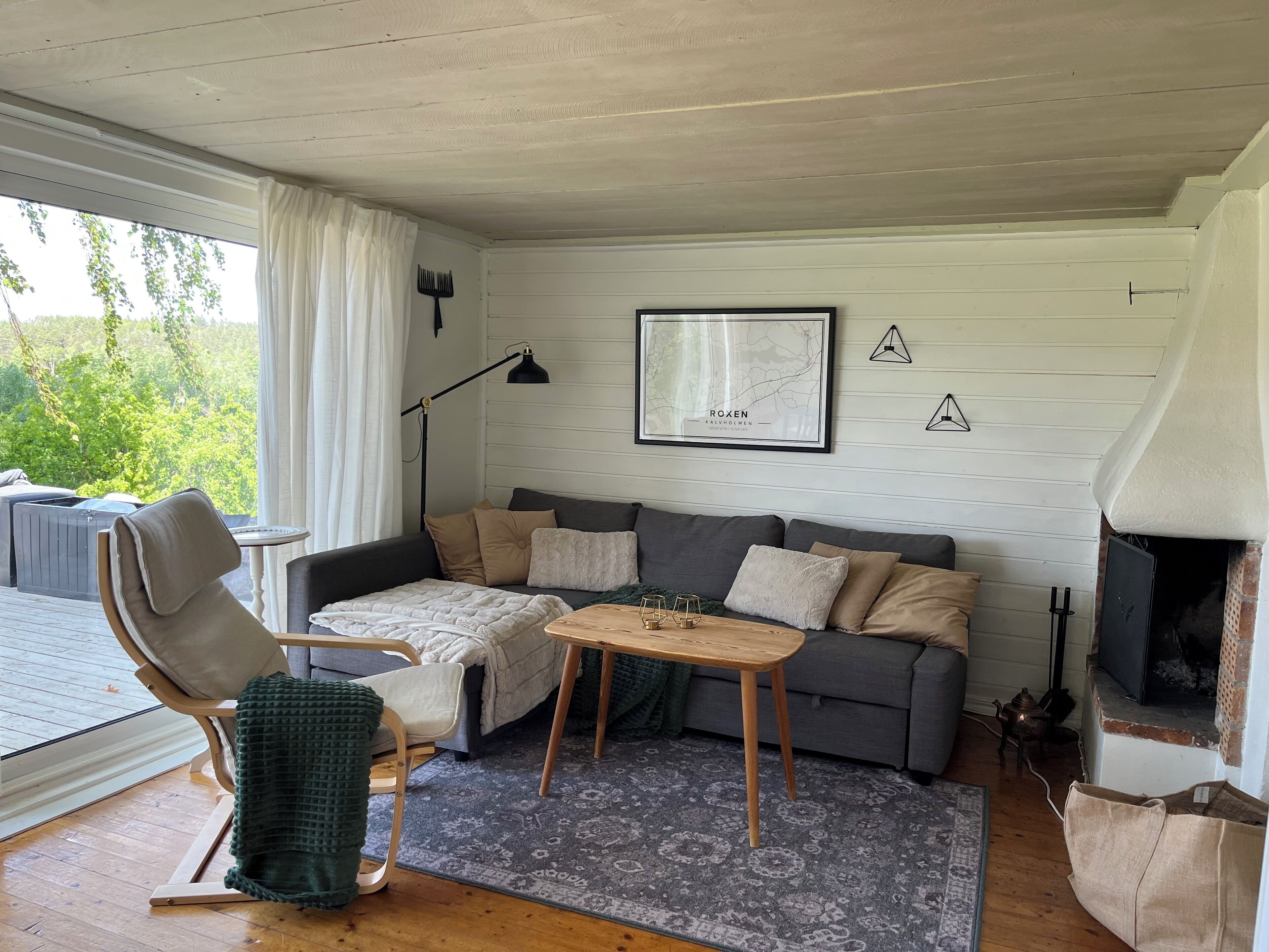 Tv och eldstad