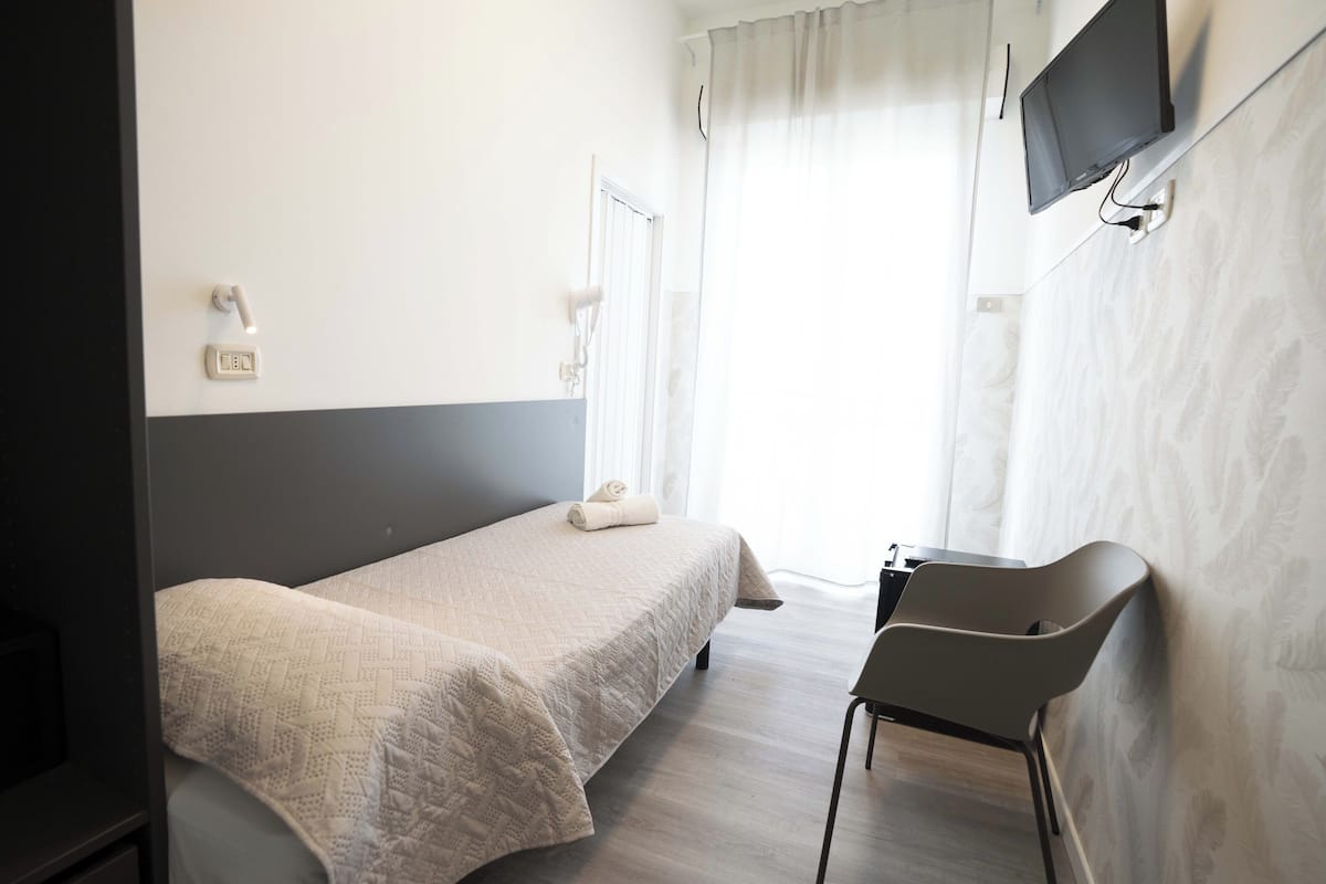 Basic Single Room, Balcony, Partial Sea View | In-room safe, desk, soundproofing, free WiFi