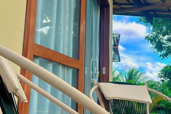 Chalet Luxury, balcone, vista piscina | Vista giardino