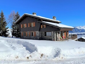 Exterior - 200m from ski slopes, 1st floor, view mountain, terrace, parking, tv, ski locker, 200m² (Fontcouverte-la-Toussuire)