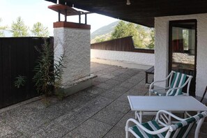 Terrace/patio - 50m from resort center, 2nd floor, view ski slopes, terrace, tv, ski locker, 50m², Les Orres (Les Orres)