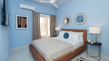2 habitaciones, tabla de planchar con plancha y cuna de viaje