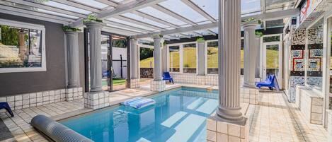 Una piscina climatizada