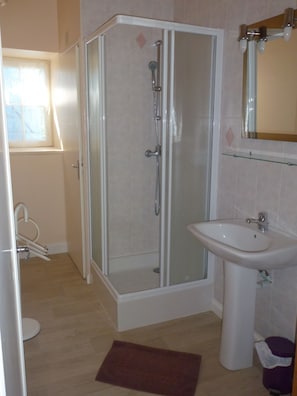 Shower, hair dryer