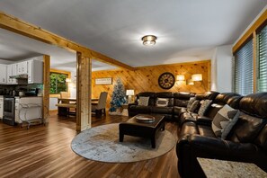 TV, fireplace, video games, table tennis