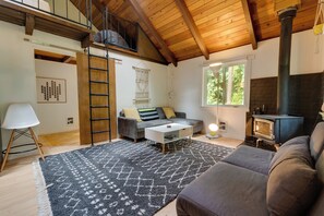 Cheminée, chaîne hi-fi