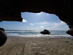 Sun-loungers, beach towels