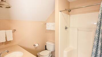 Serviettes fournies, savon, shampoing, papier toilette
