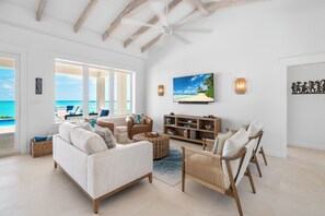 Smart TV, books, stereo