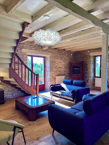 Maison d'Antan - Piscine/Jardin/Clim - Bourg de Cuzance