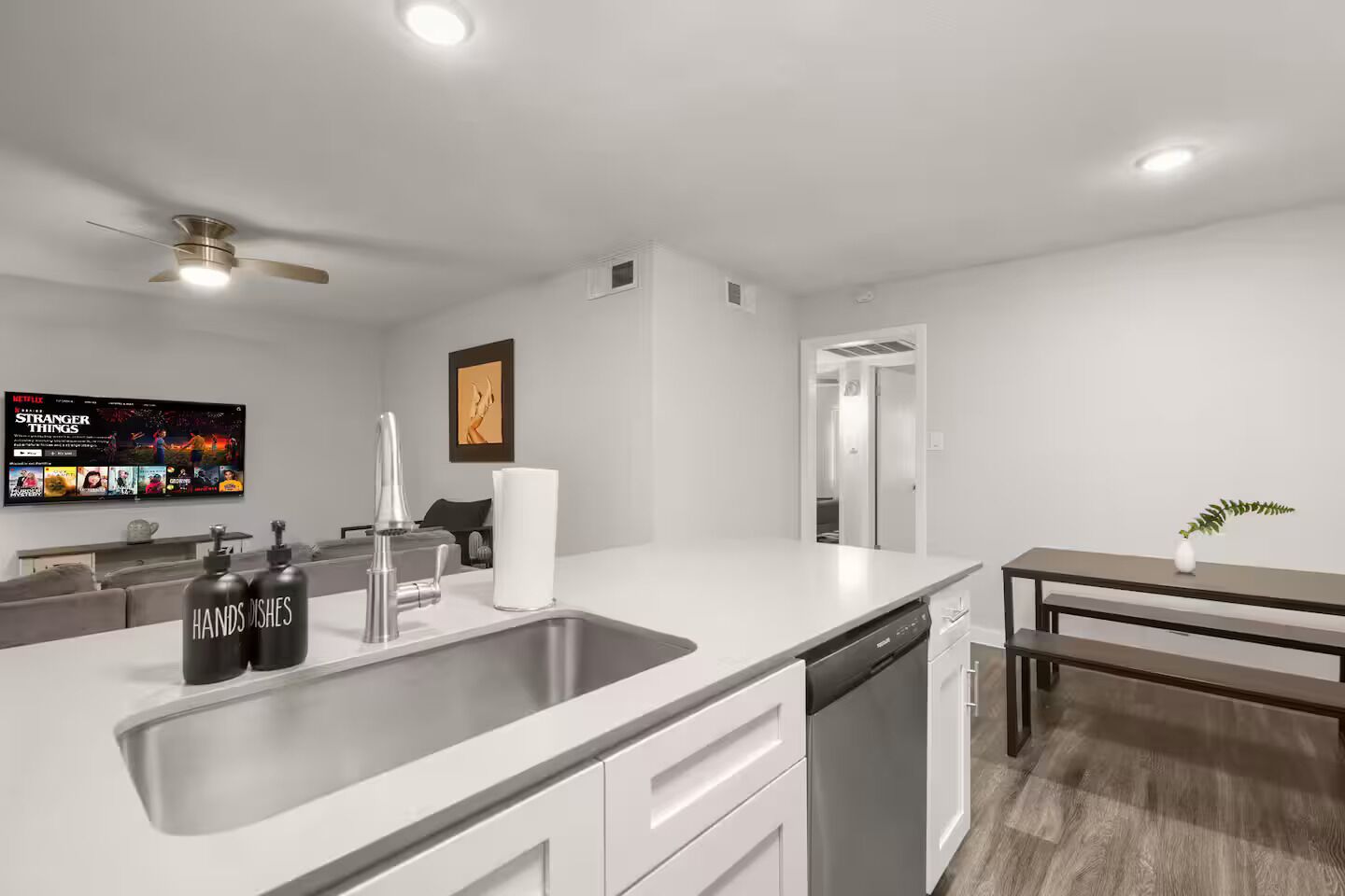 Microwave, oven, stovetop, dishwasher