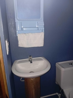 Quadruple Room | Bathroom | Shower, towels, soap, shampoo