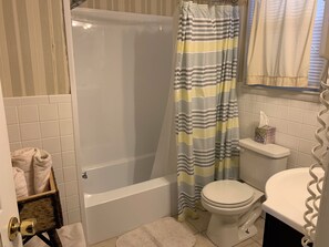 Hair dryer, towels