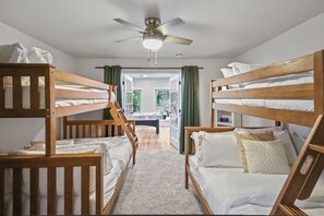 5 bedrooms, iron/ironing board, travel crib, WiFi