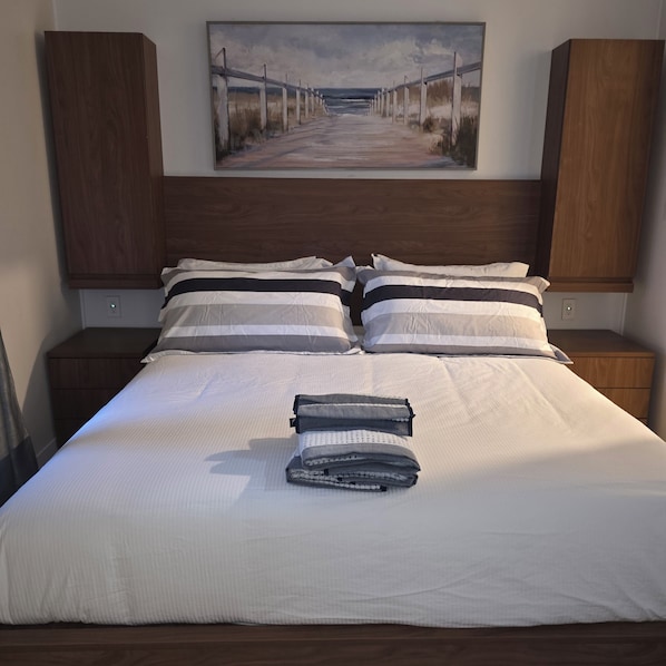 1 bedroom, iron/ironing board, Internet, bed sheets
