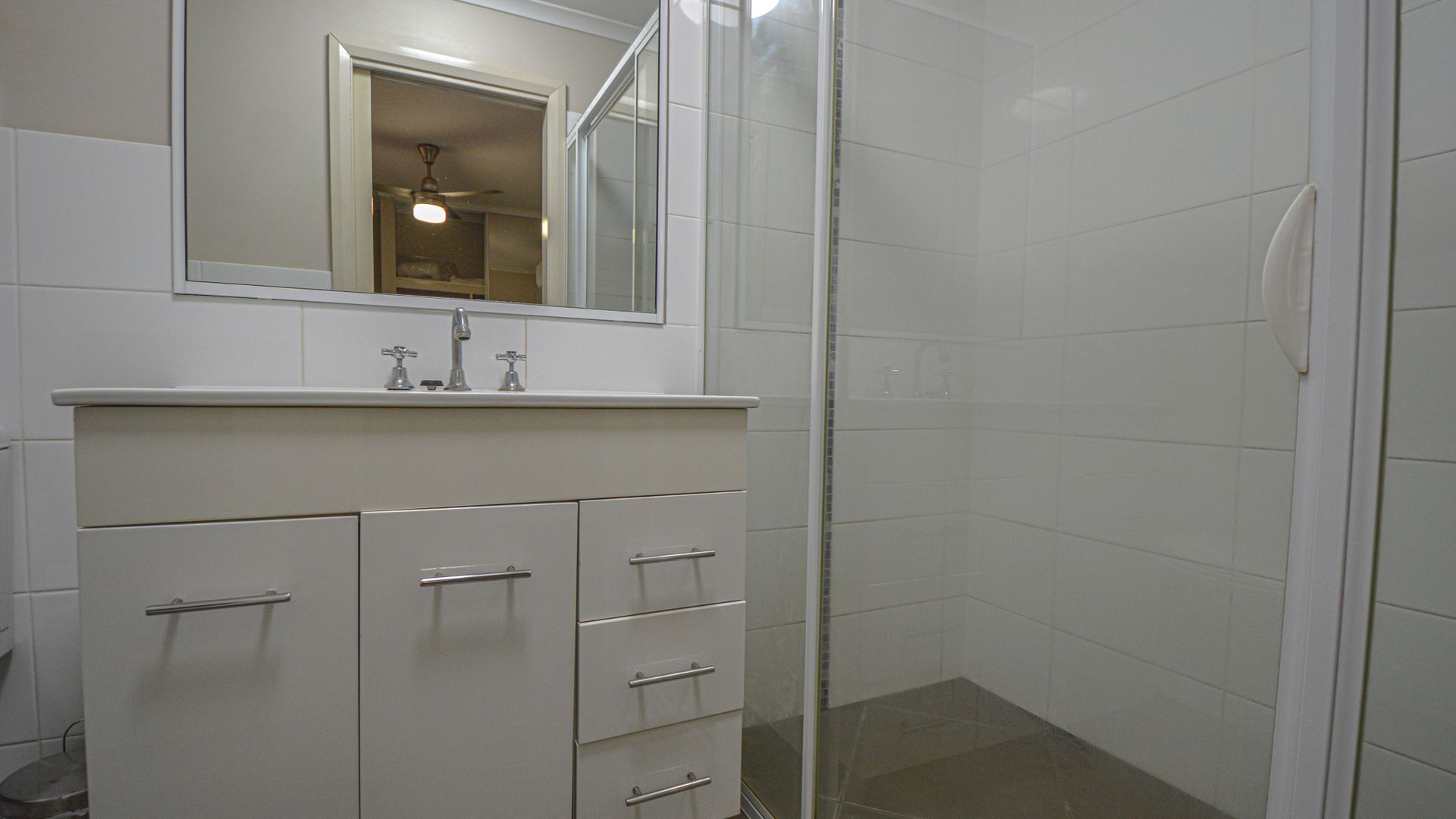 Shower, hair dryer