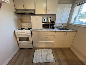 Microwave, oven, stovetop