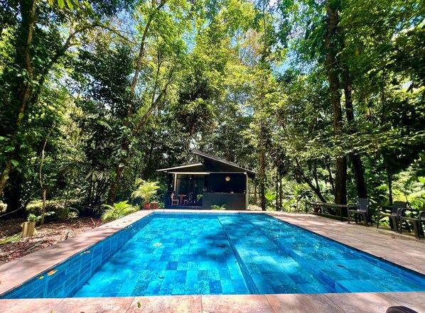 Outdoor pool, open 7:30 AM to 9:30 PM, sun loungers