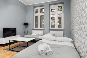 1 室のベッドルーム、アイロン / アイロン台、WiFi、ベッドシーツ