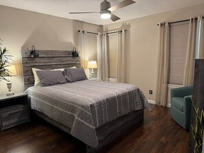 2 bedrooms, iron/ironing board, free WiFi, bed sheets