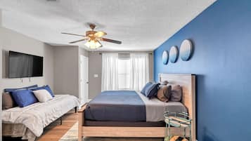3 bedrooms, iron/ironing board, travel crib, WiFi