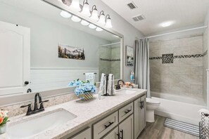 Shower, hair dryer