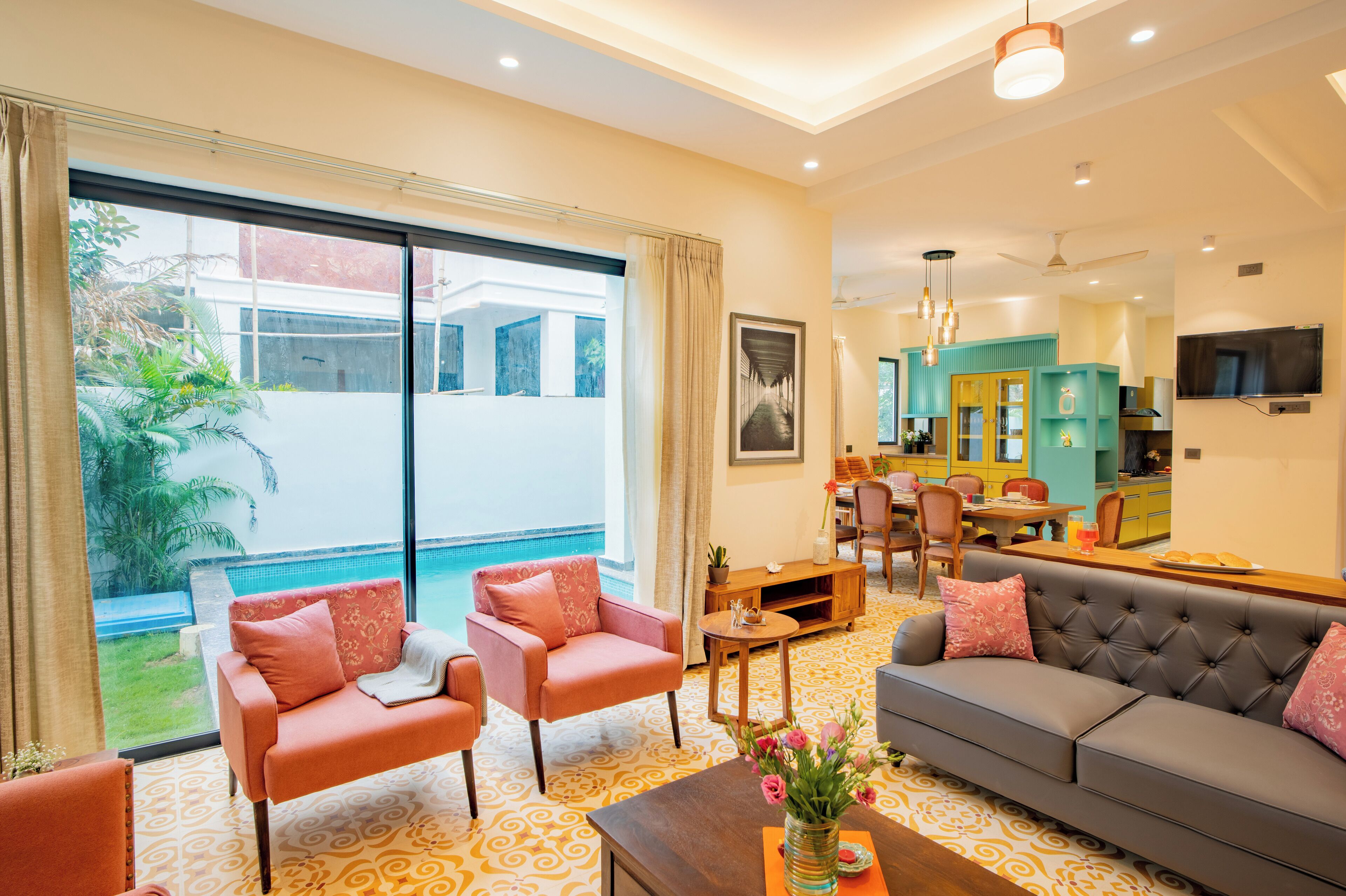 Basic Villa | Living area | Flat-screen TV