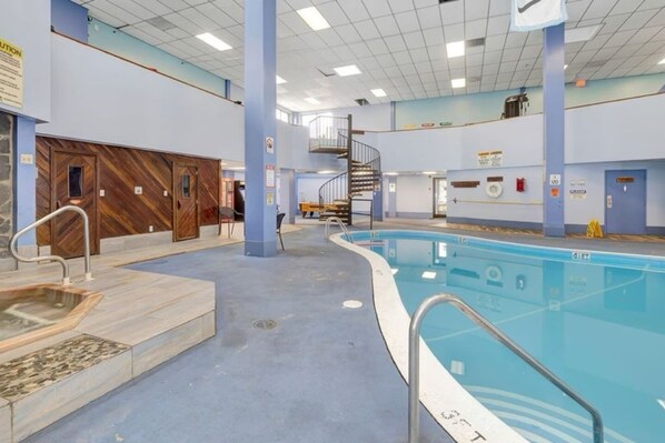 Indoor pool, a heated pool