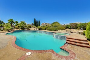 Pool - Pool, Spa & Mountain Views: Apple Valley Retreat! (Apple Valley)