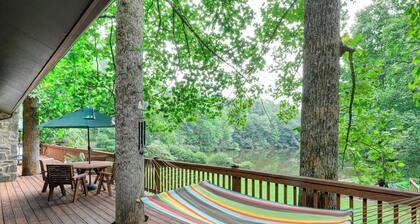 Deck & Game Room! Lakefront Blue Ridge Mtn Gem